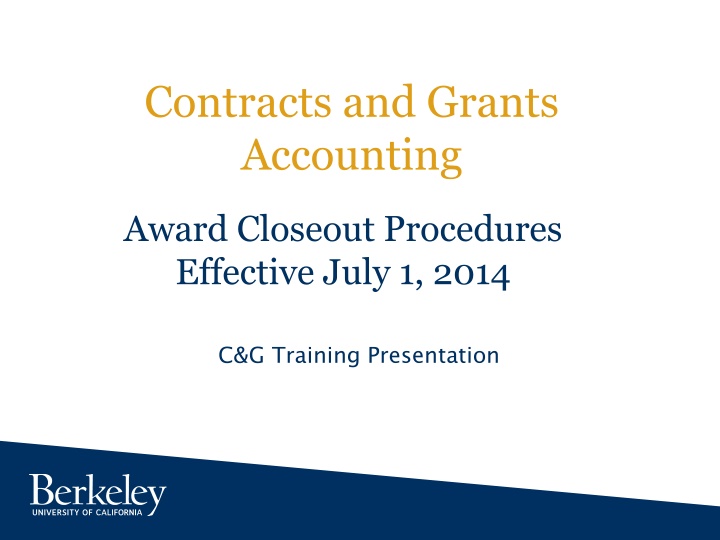 contracts and grants accounting