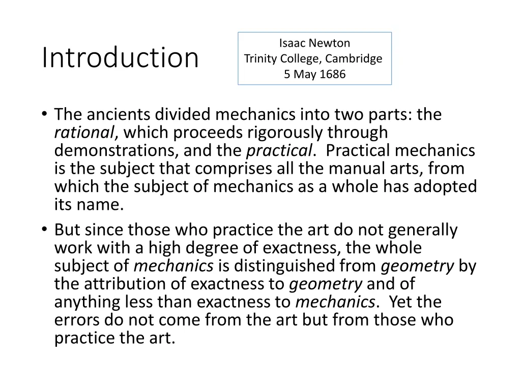 isaac newton trinity college cambridge 5 may 1686