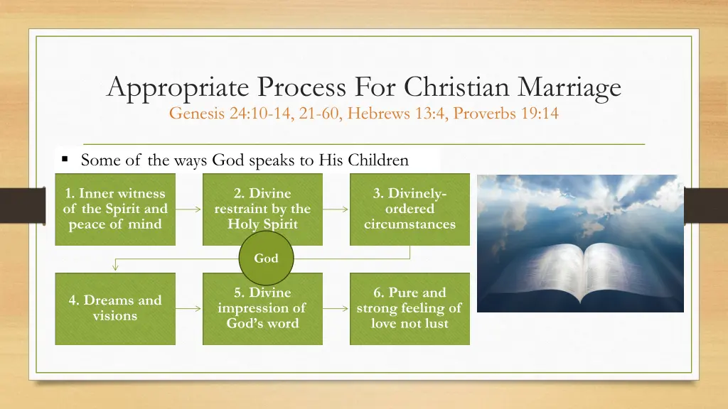 appropriate process for christian marriage 1