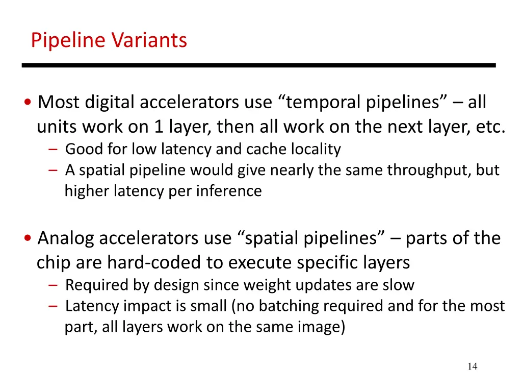 pipeline variants