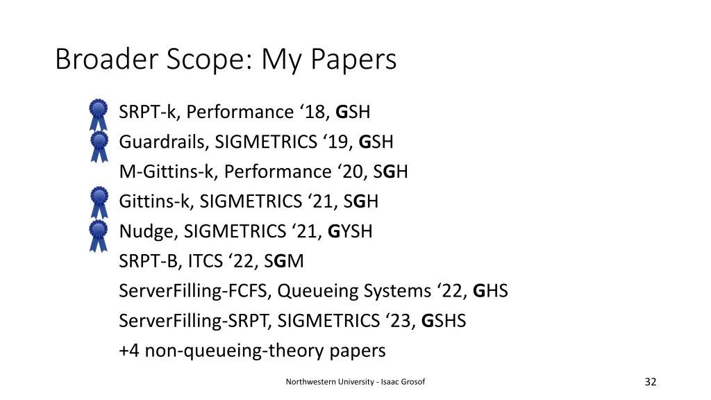 broader scope my papers