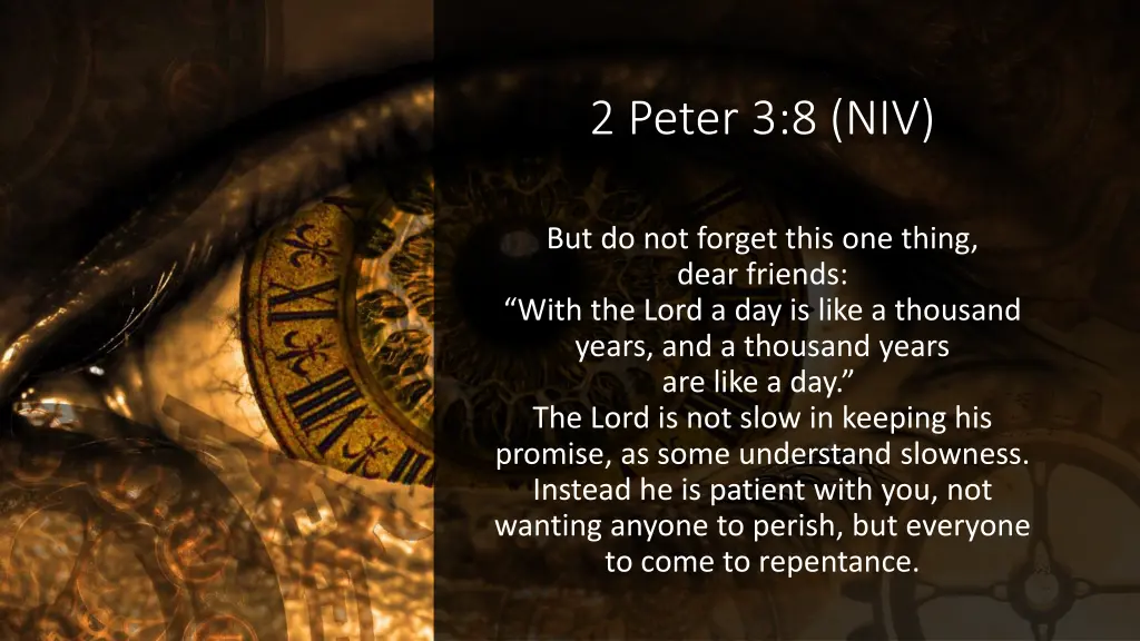 2 peter 3 8 niv