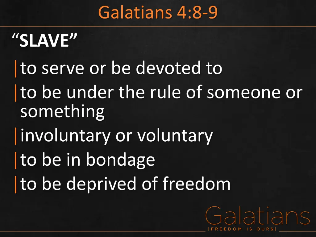 galatians 4 8 9 1