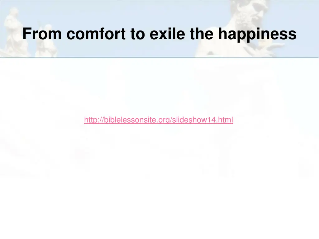 from comfort to exile the happiness