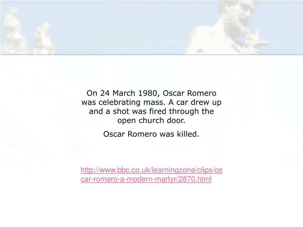 on 24 march 1980 oscar romero was celebrating