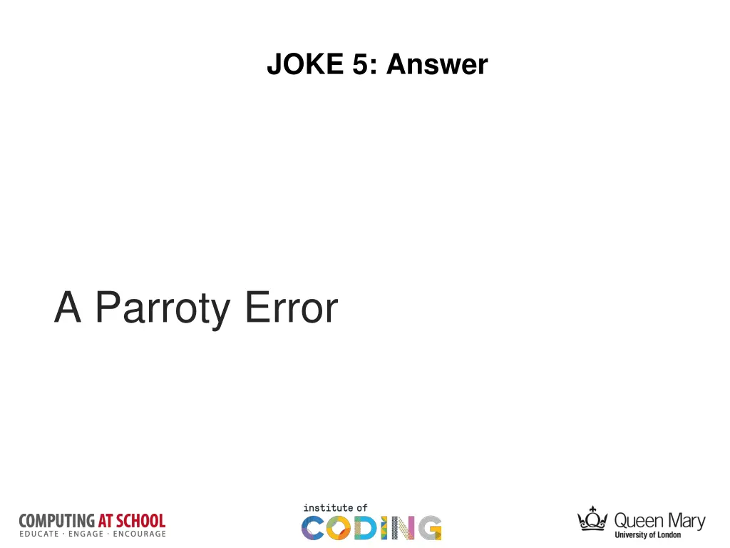 joke 5 answer