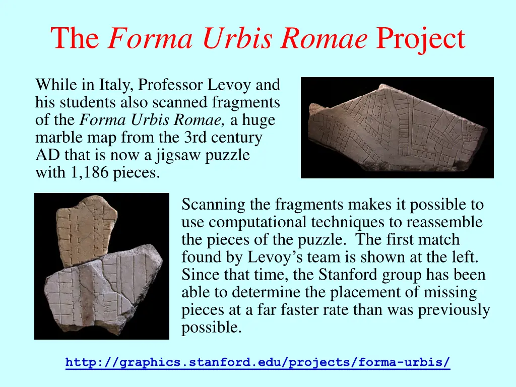 the forma urbis romae project