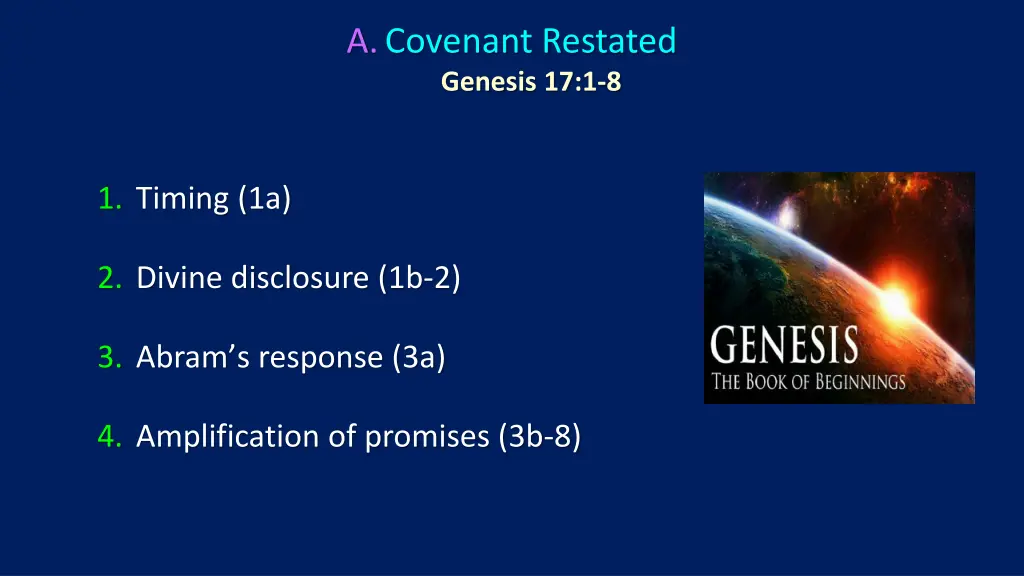 a covenant restated genesis 17 1 8