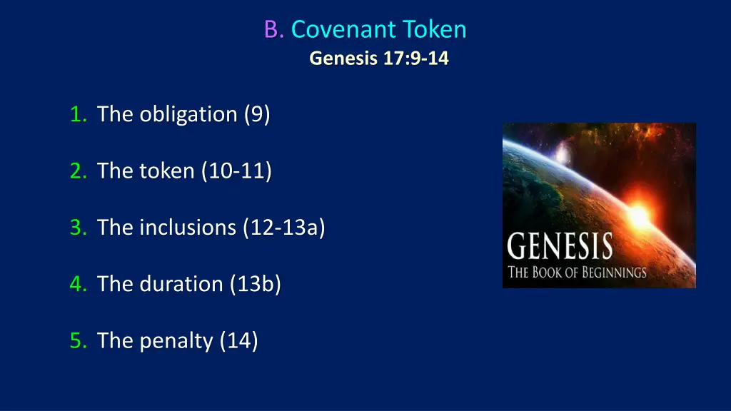 b covenant token genesis 17 9 14