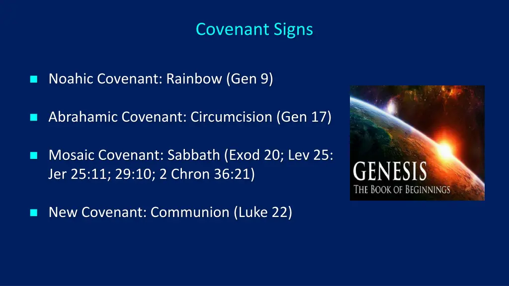 covenant signs