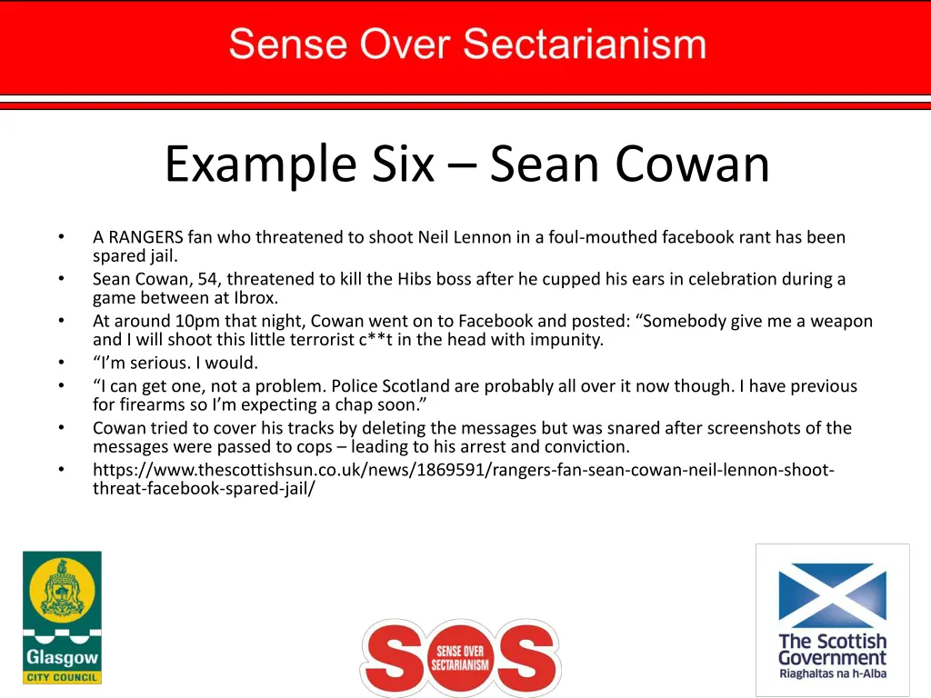 example six sean cowan