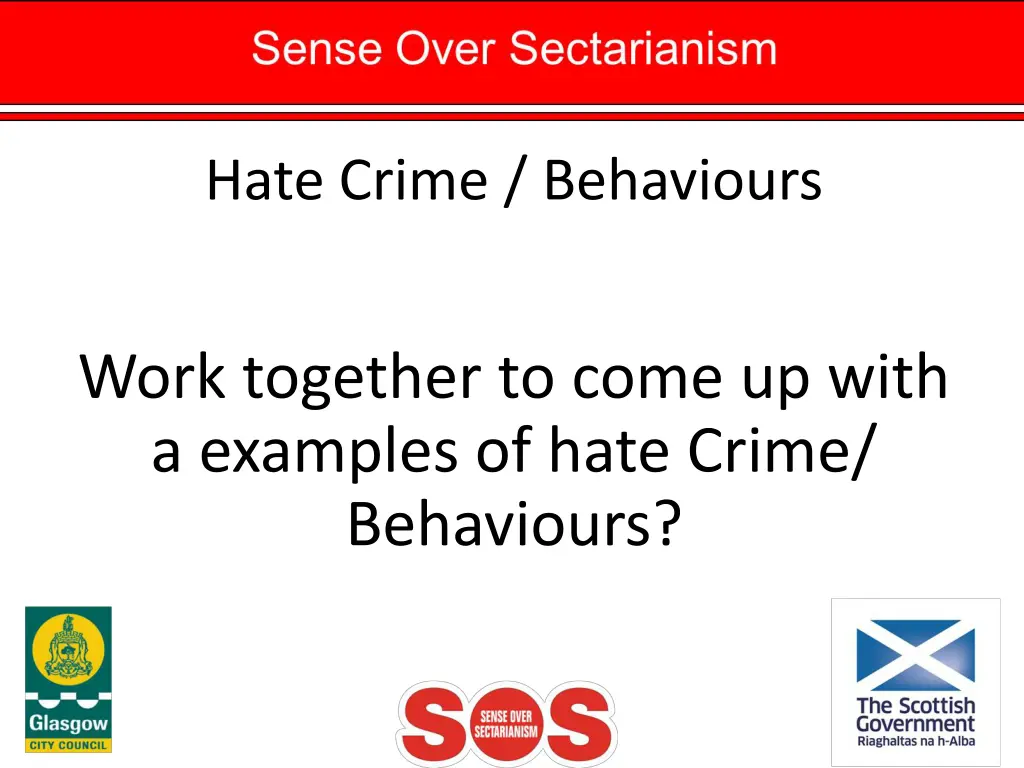 hate crime behaviours