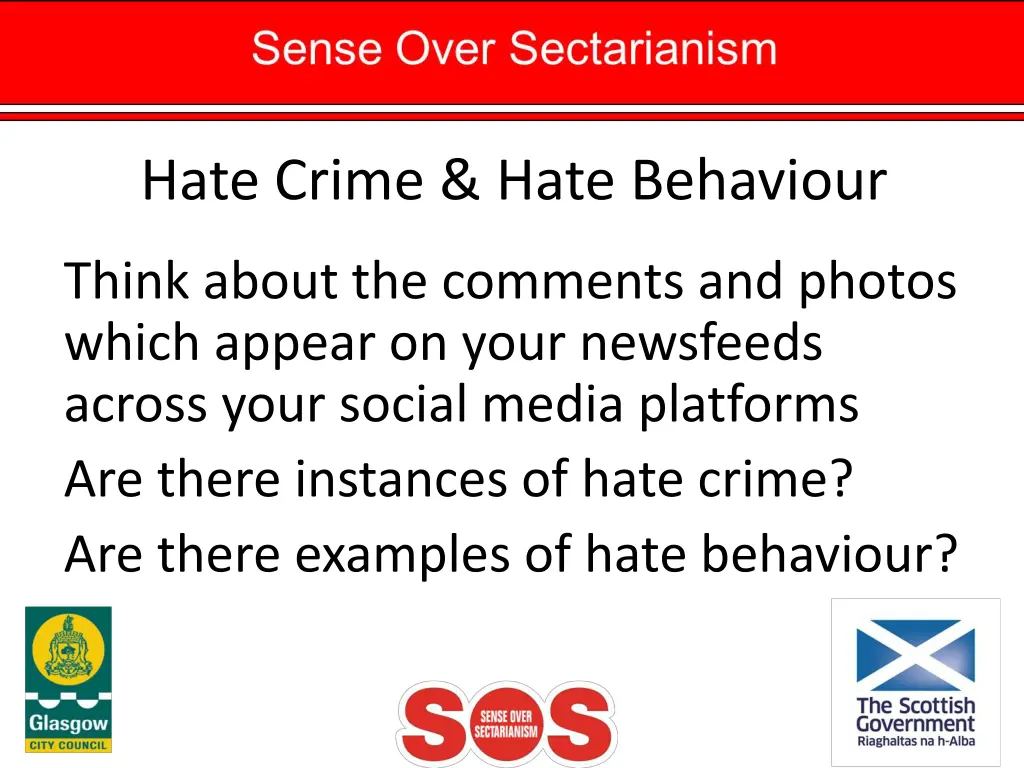 hate crime hate behaviour