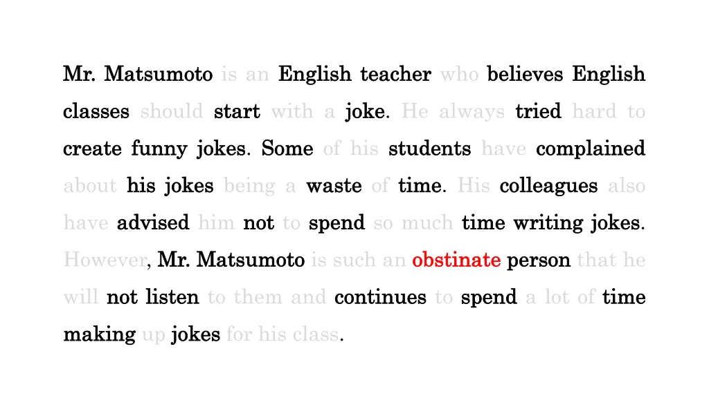 mr mr matsumoto matsumoto is an english 1