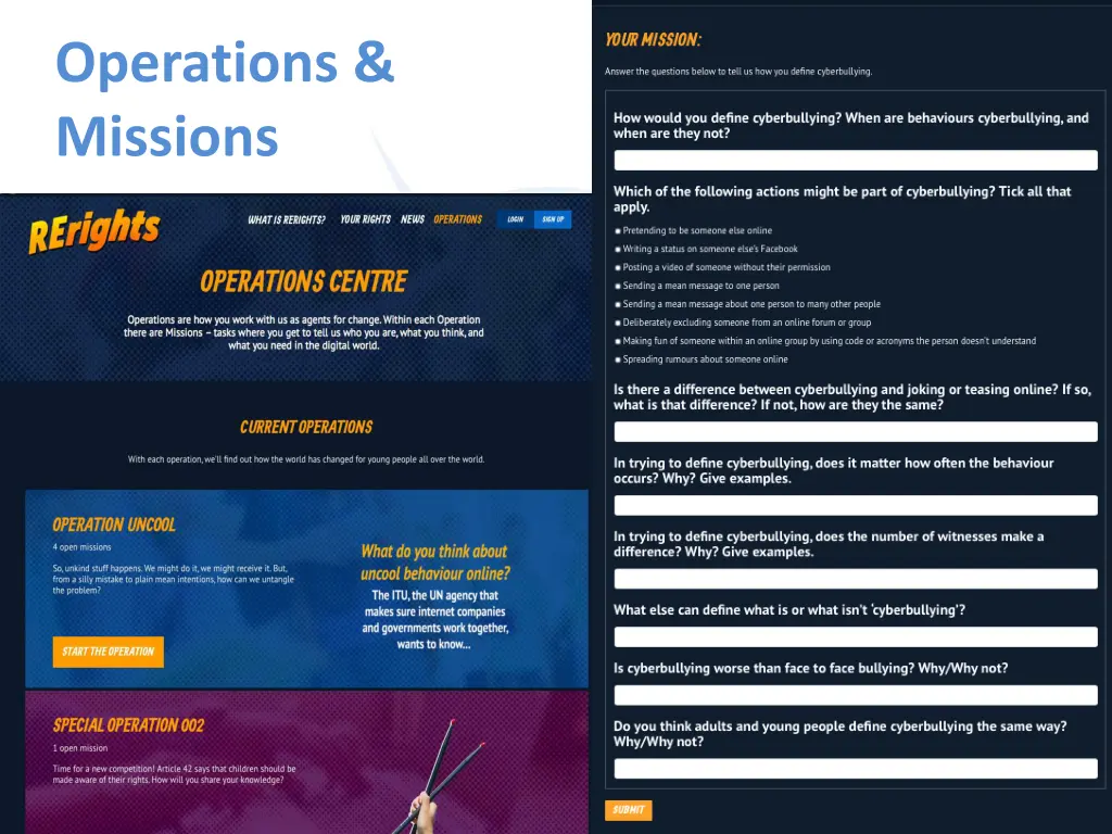 operations missions