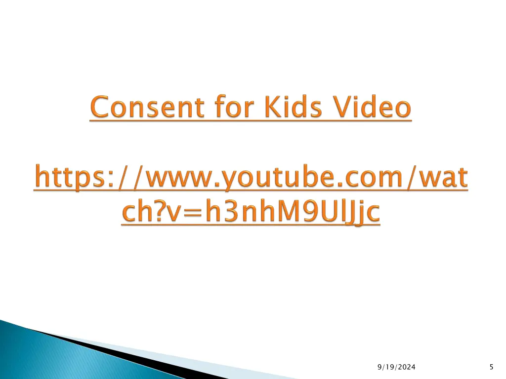 consent for kids video