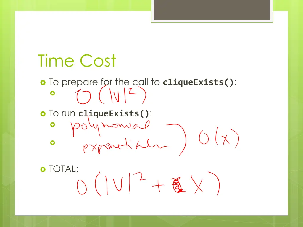 time cost