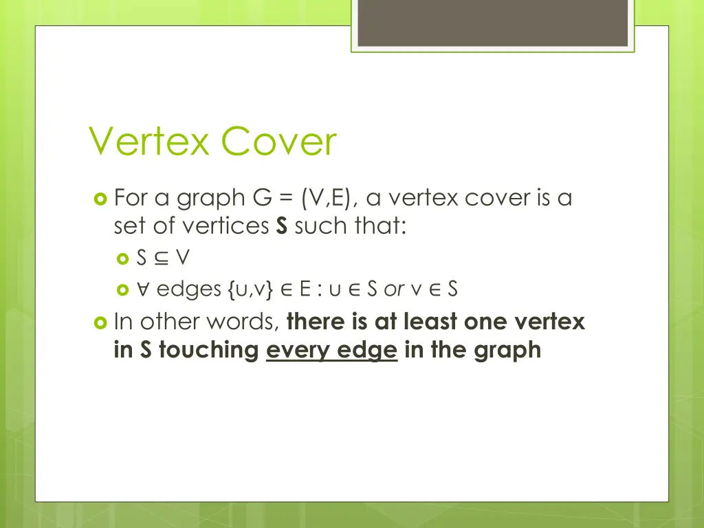 vertex cover 1