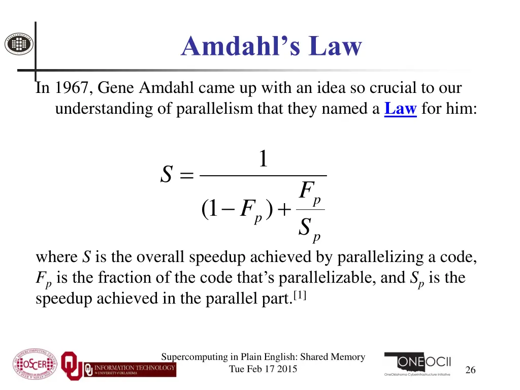 amdahl s law