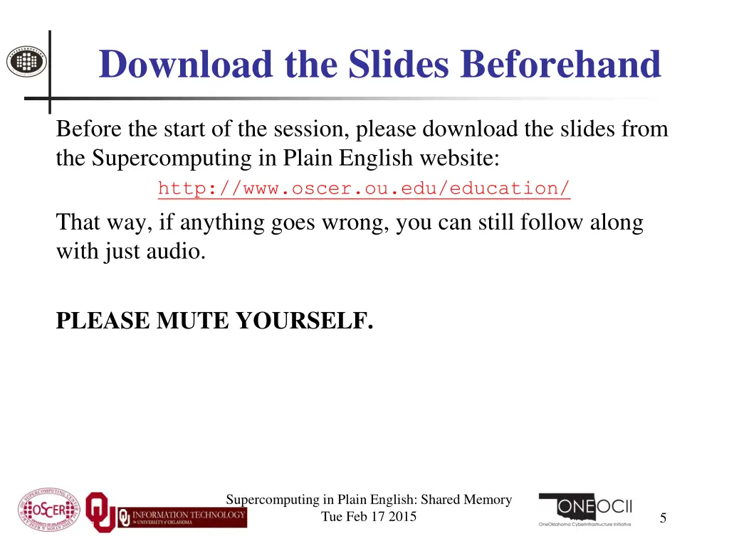 download the slides beforehand