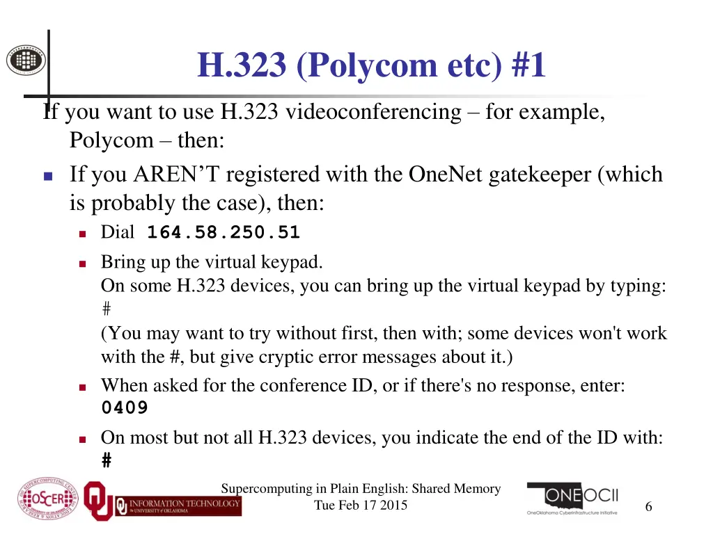 h 323 polycom etc 1