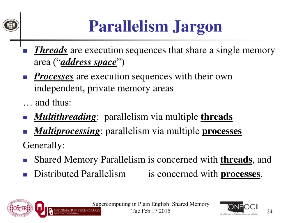 parallelism jargon