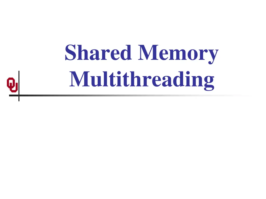 shared memory multithreading