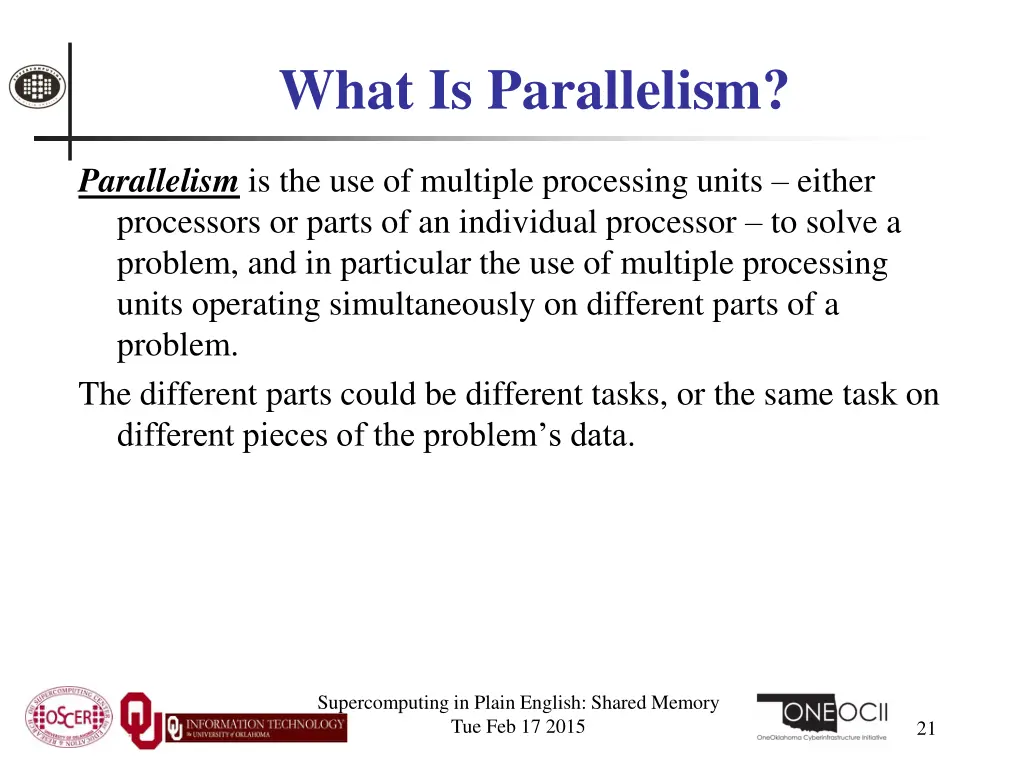 what is parallelism