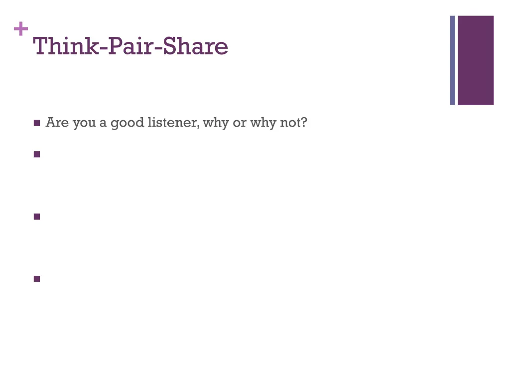 think pair share