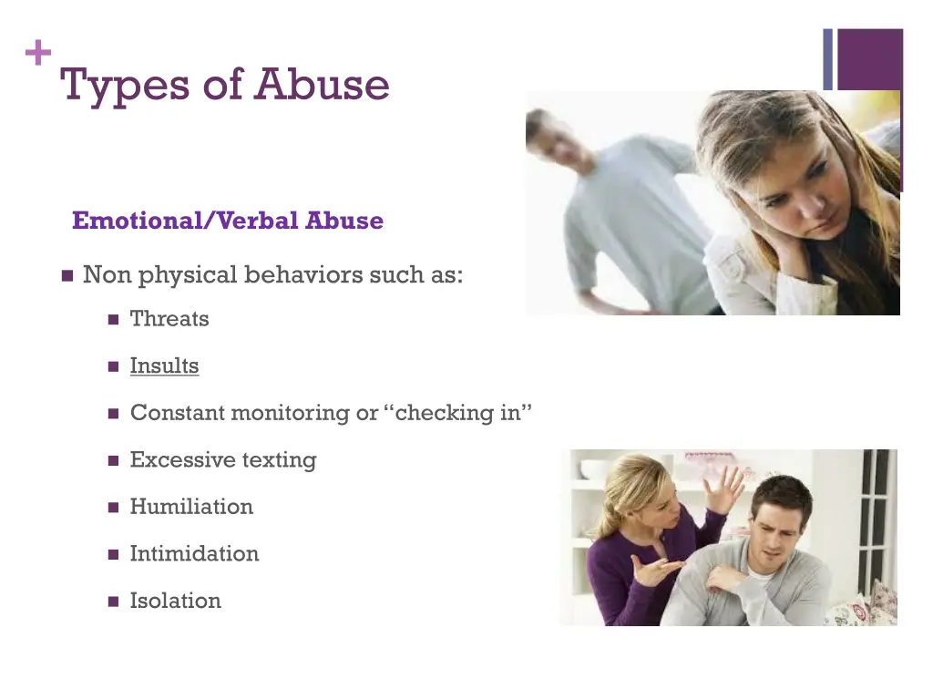 types of abuse