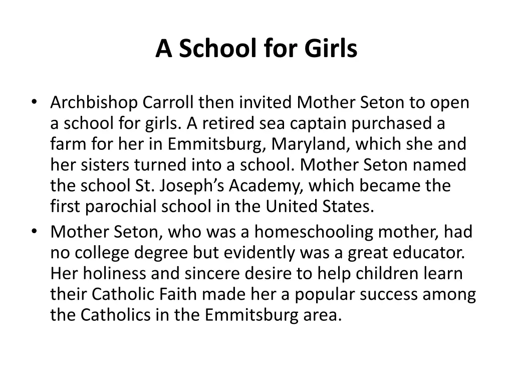 a school for girls