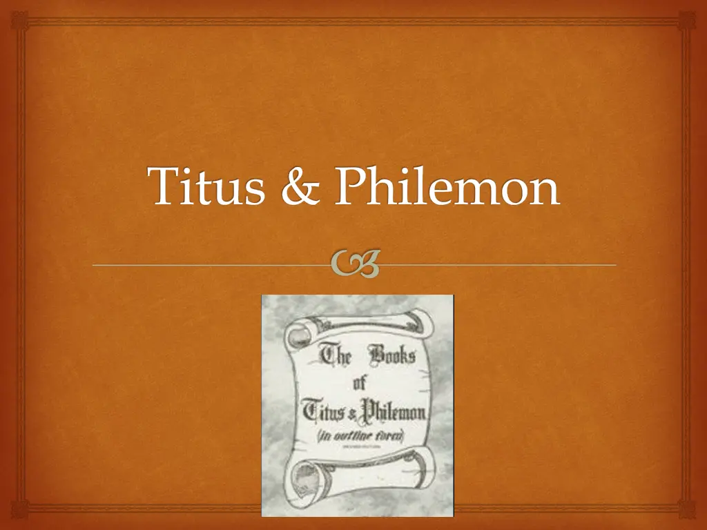 titus philemon 1