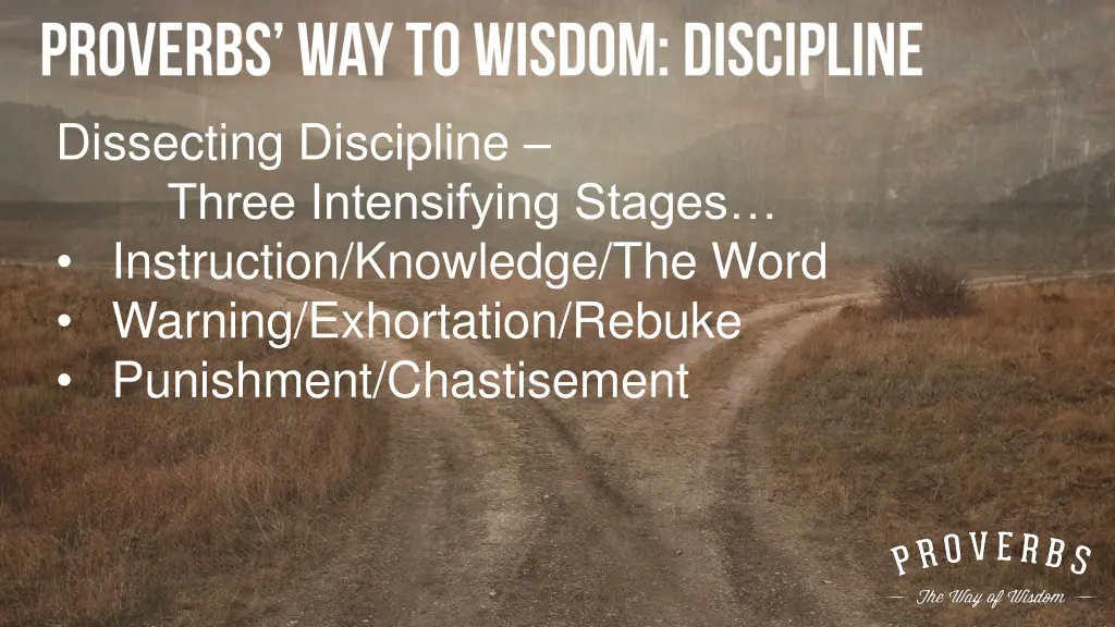 dissecting discipline three intensifying stages