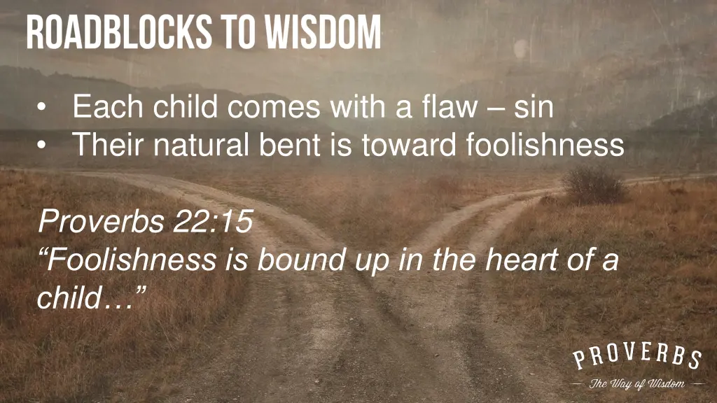 each child comes with a flaw sin their natural