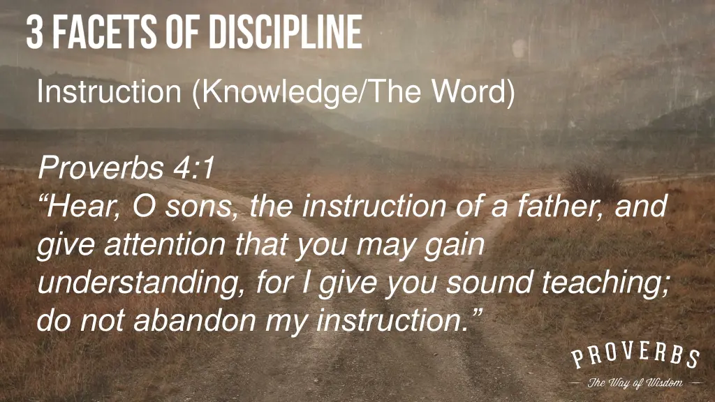 instruction knowledge the word 1