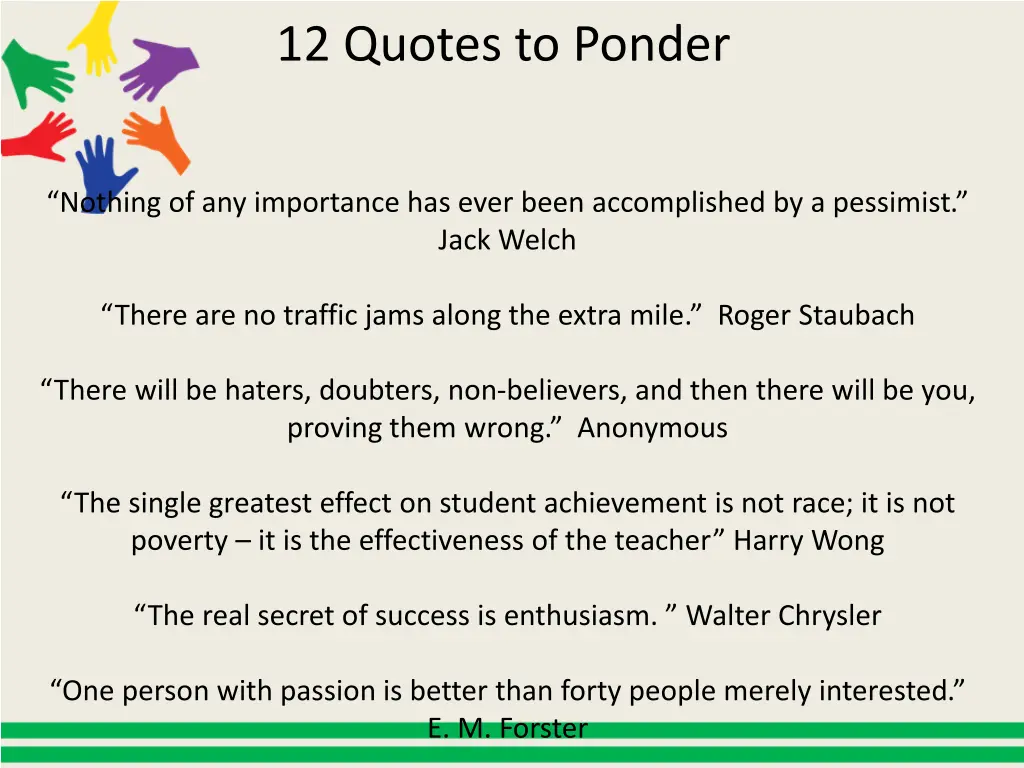 12 quotes to ponder