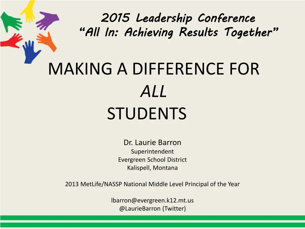 2015 leadership conference all in achieving 1