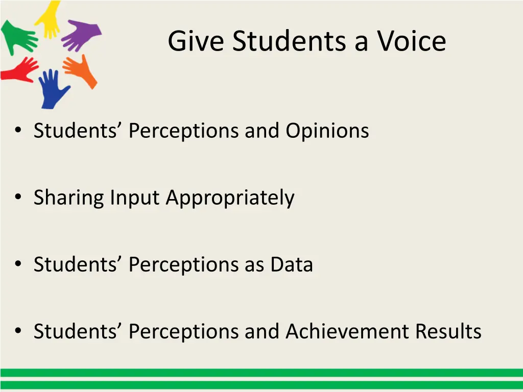 give students a voice