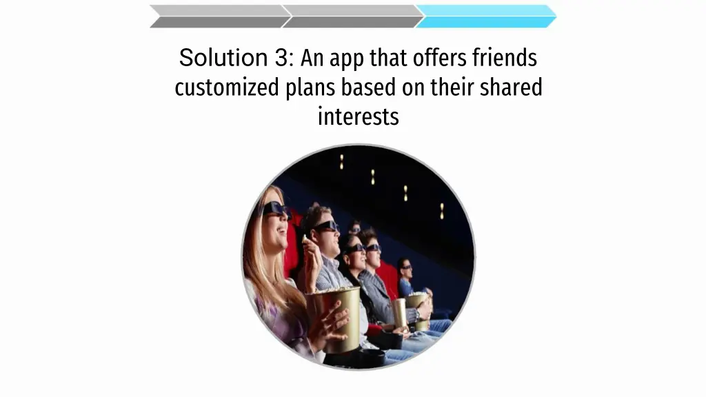 solution 3 an app that offers friends customized