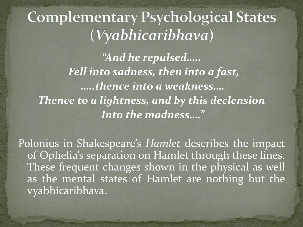 complementary psychological states vyabhicaribhava 1