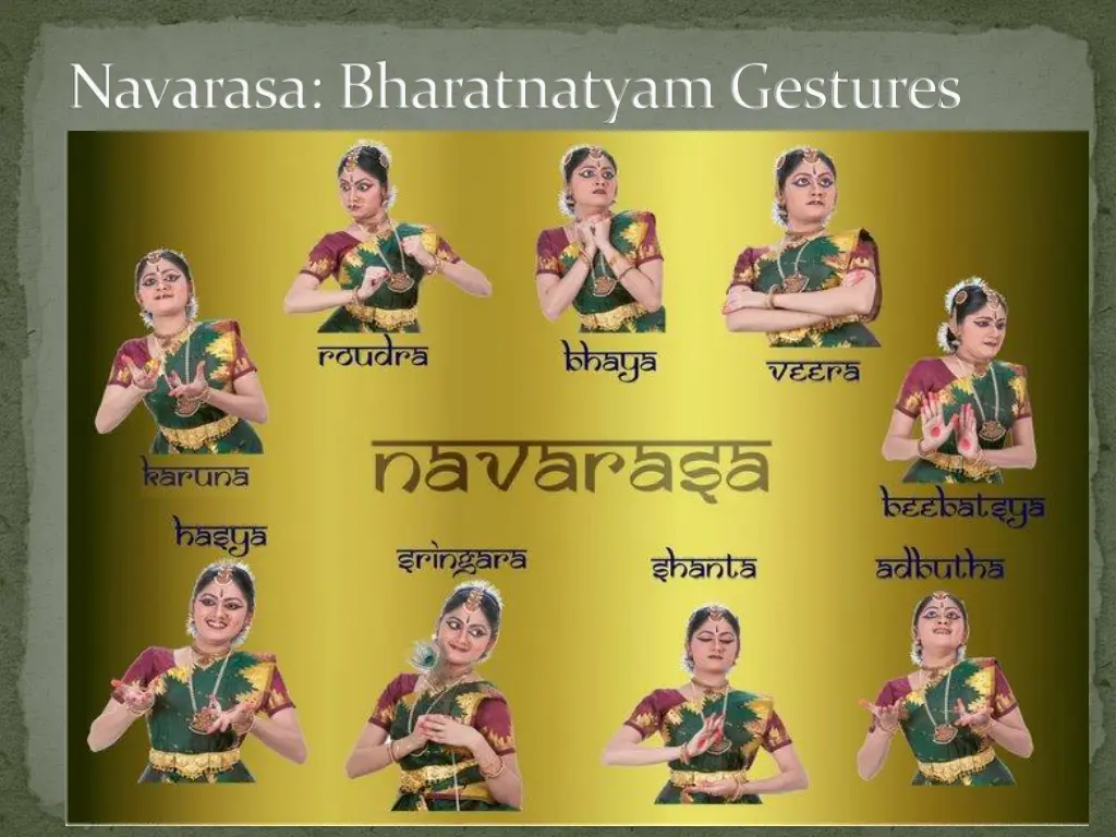 navarasa bharatnatyam gestures