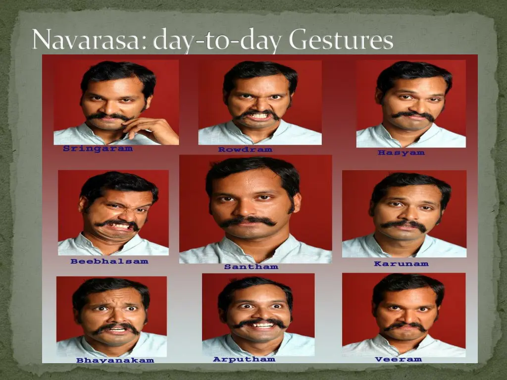 navarasa day to day gestures