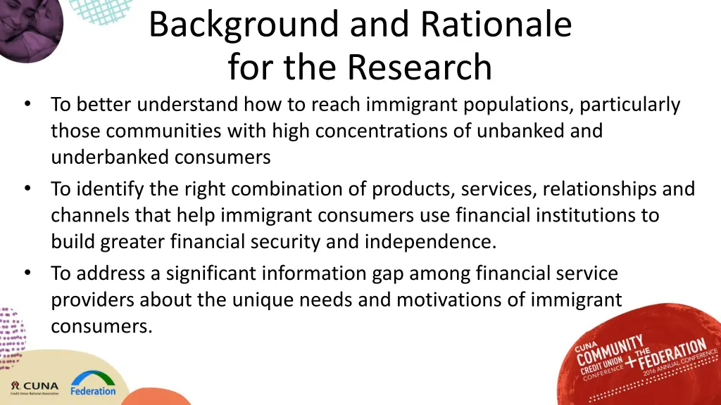 background and rationale for the research