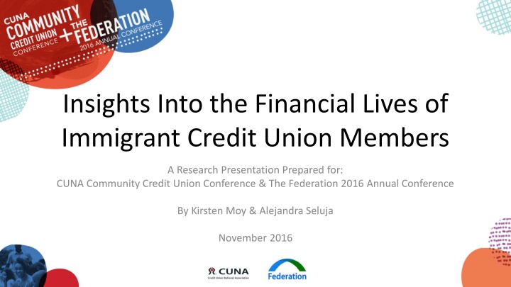 insights into the financial lives of immigrant