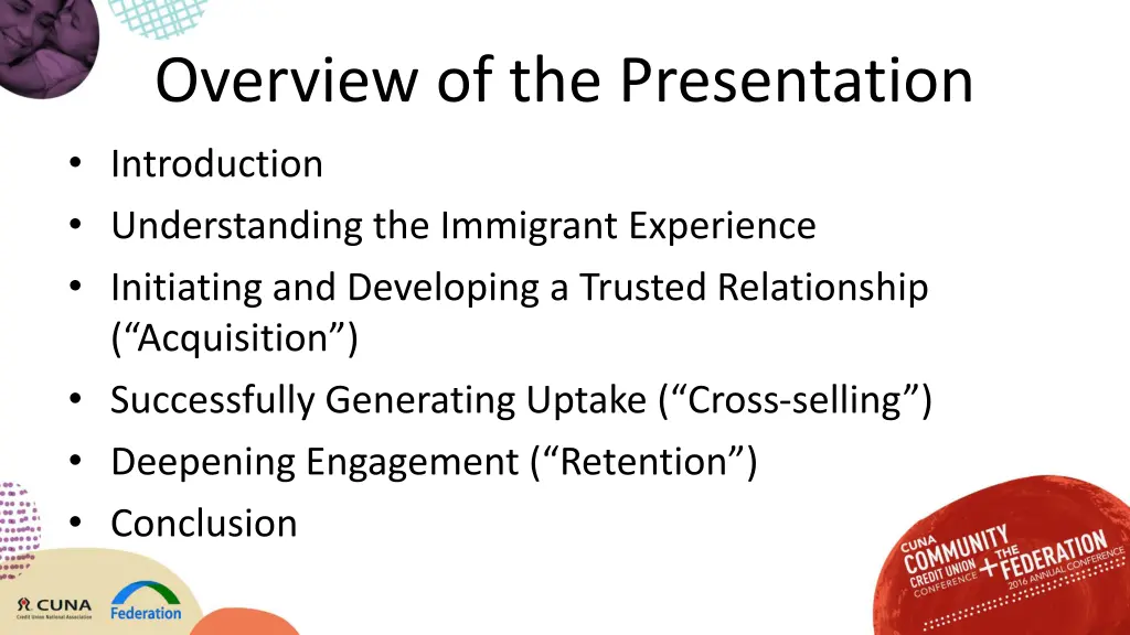 overview of the presentation introduction