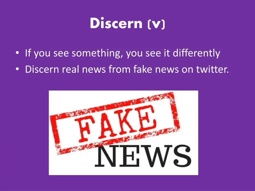 discern v