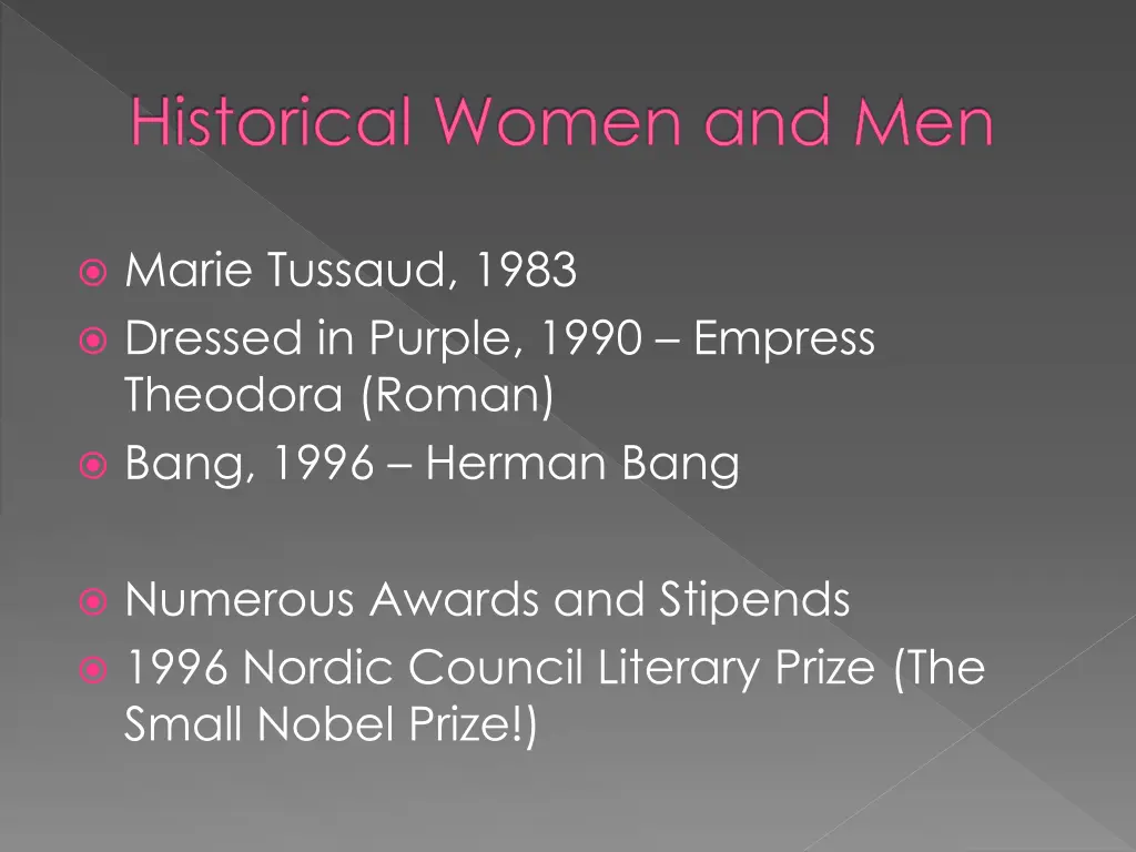 historical women and men