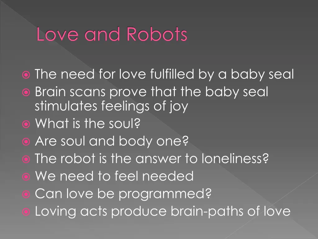 love and robots