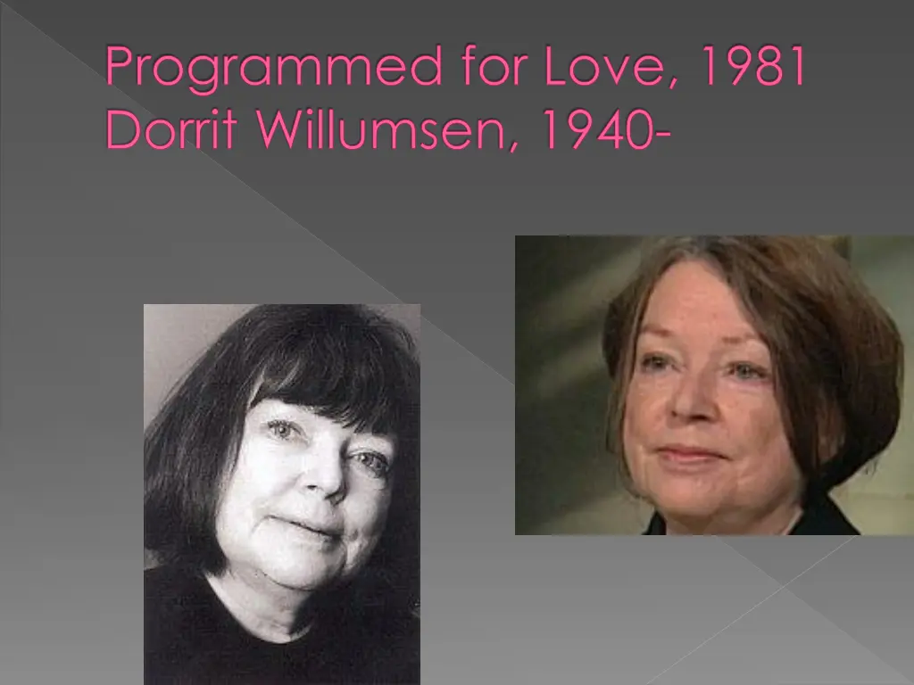 programmed for love 1981 dorrit willumsen 1940