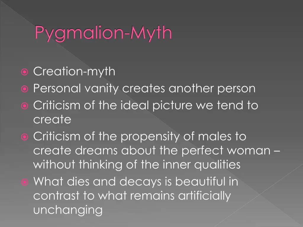 pygmalion myth 1